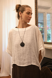 Camilla Linen Gauze Warm White