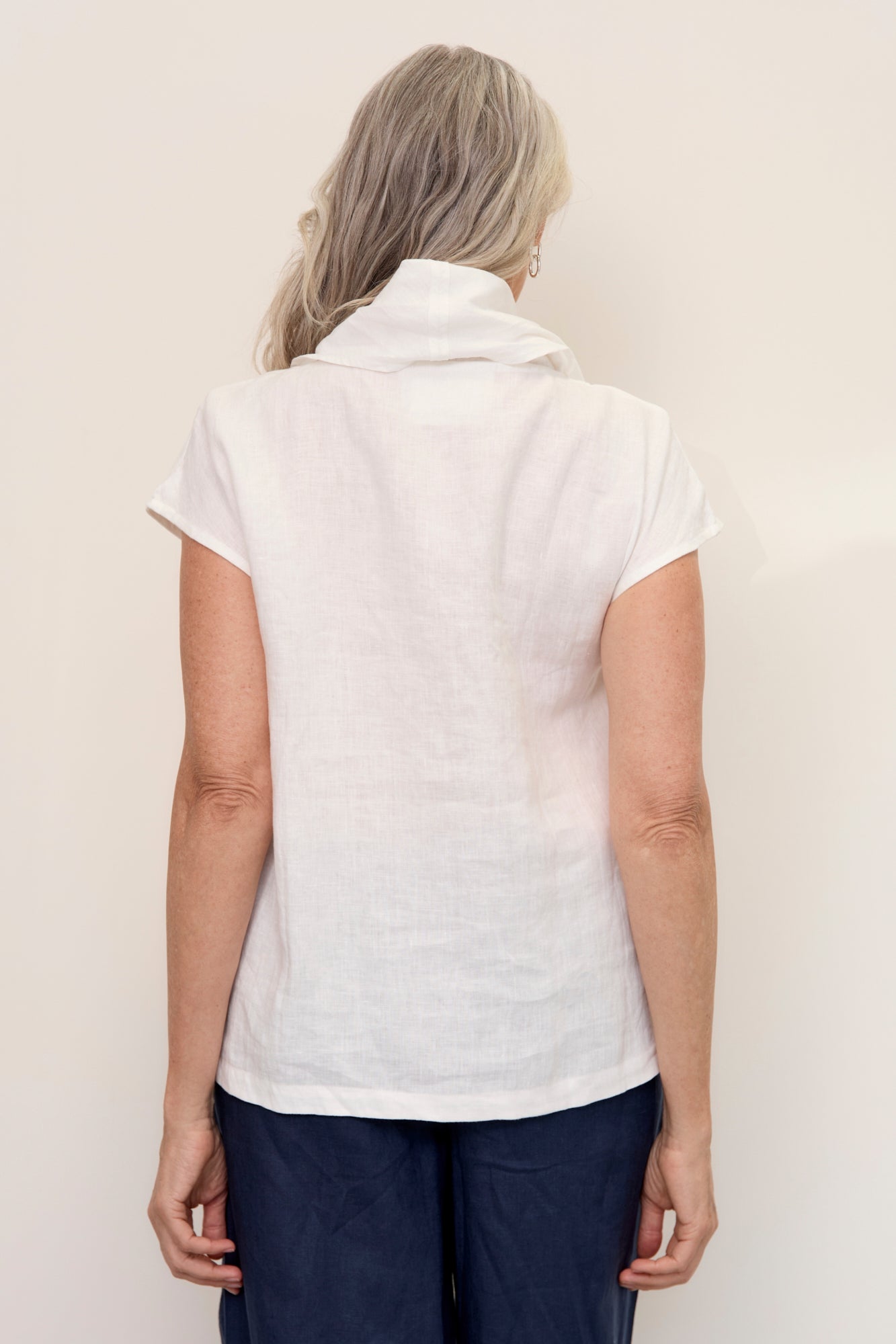 Hazel Linen Top Warm White
