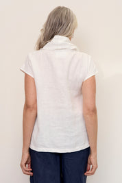 Hazel Linen Top Warm White