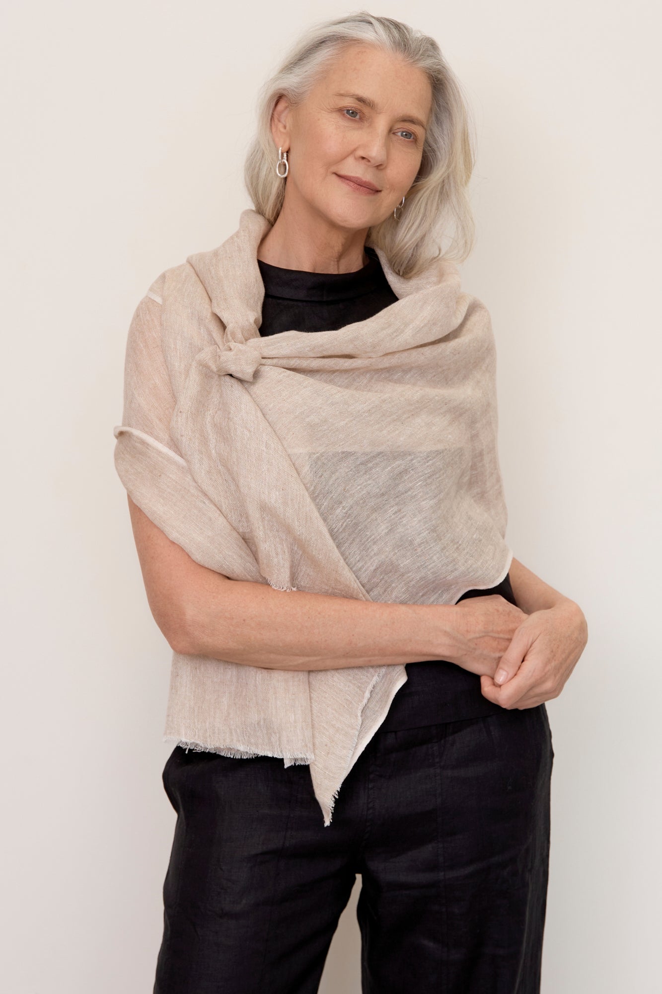 Linen Scarf Natural
