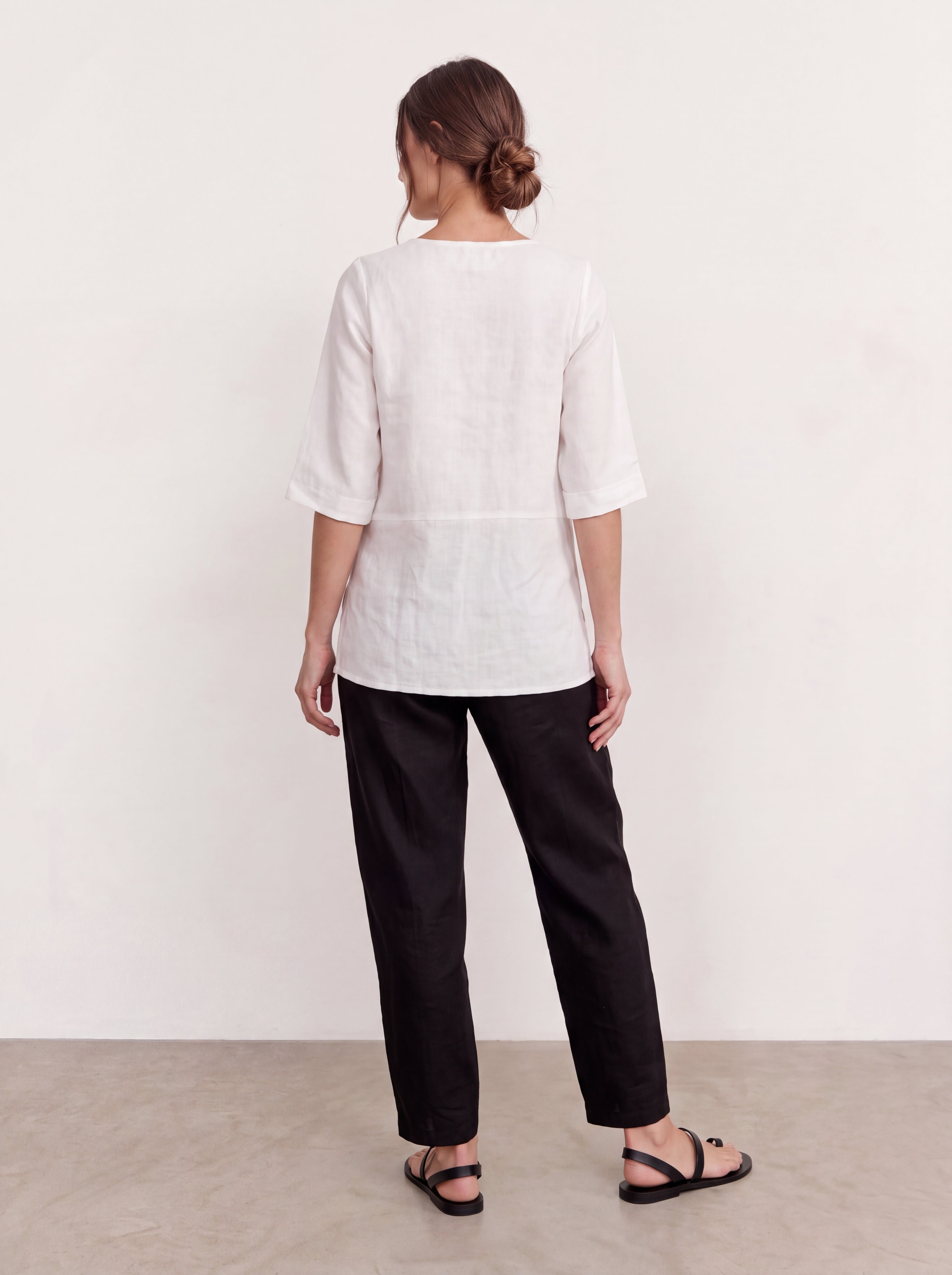 Noosa Linen Pants Black