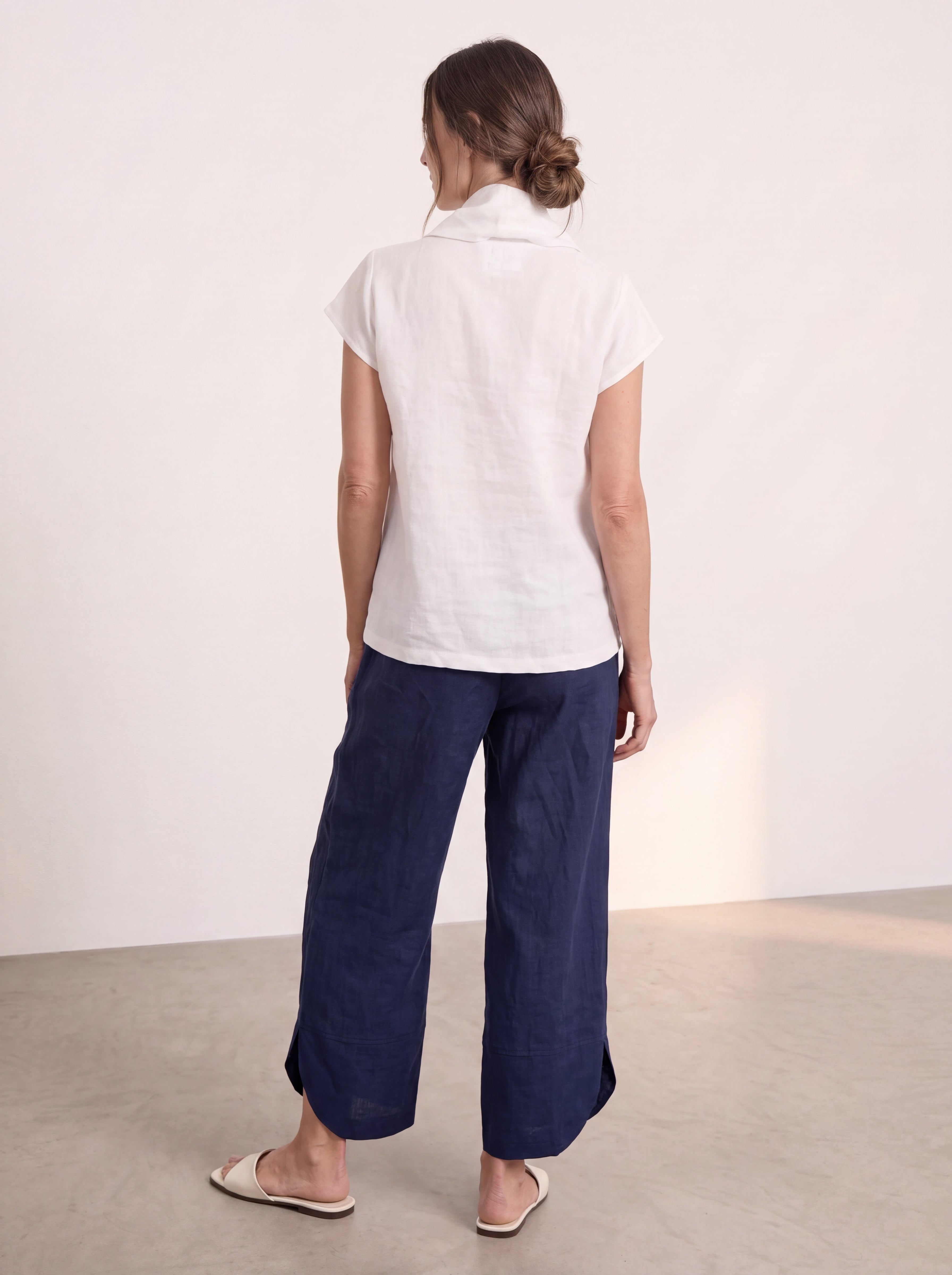 Palermo Linen Pants Navy