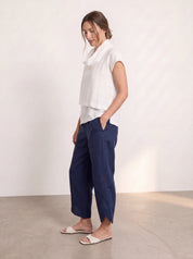 Palermo Linen Pants Navy