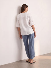 Clancy Linen Top Warm White