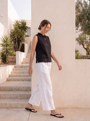 Paris Linen Pants Warm White