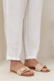 Noosa Linen Pants Warm White