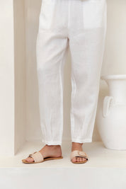 Noosa Linen Pants Warm White