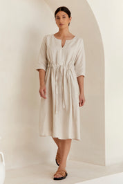 Nelle Linen Dress Natural