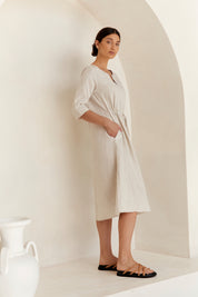 Nelle Linen Dress Natural