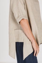 Caro Linen Top Natural